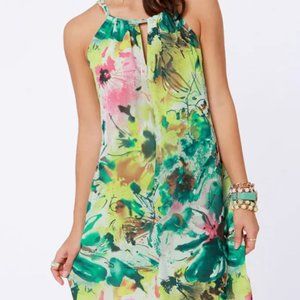 Lucy & Co Floral Print Shift Dress Size Medium